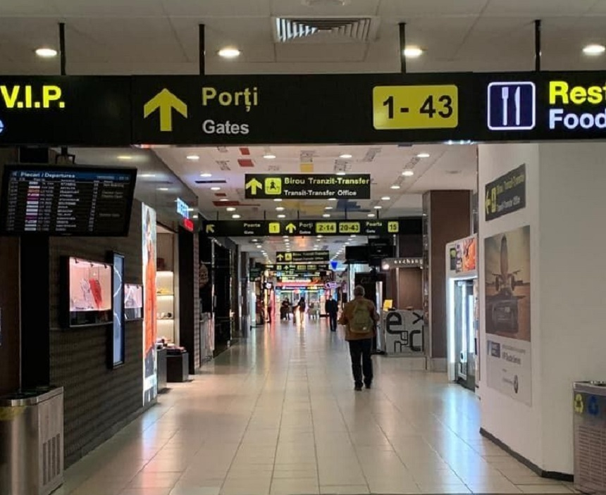 Traficul de pasageri pe aeroporturile Otopeni şi Băneasa a scăzut cu 70% în 2020, la 4,46 milioane persoane, pe fondul pandemiei