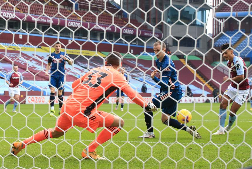 Arsenal a fost învinsă de Aston Villa, scor 1-0, în Premier League