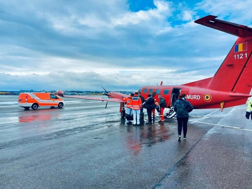 DSU prezintă cronologia transferului în Belgia al pacientului cu arsuri care ulterior a murit/ Transferul, amânat din cauza lipsei de locuri în străinătate, a condiţiilor meteo şi a unei defecţiuni a aeronavei