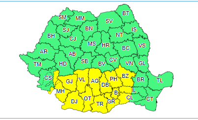 Meteorologii anunţă ninsori în întreaga ţară, până joi dimineaţă / În Bucureşti şi 14 judeţe va fi cod galben, cantităţile de precipitaţii fiind însemnate / Vremea va fi deosebit de rece miercuri şi joi