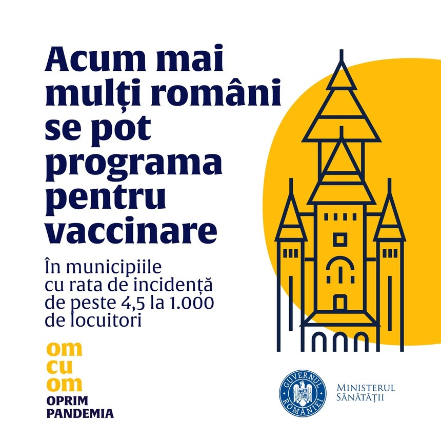 Arhiepiscopia Timişoarei îşi exprimă regretul faţă de postarea pro-vaccinare promovată de Ministerul Sănătăţii în care apare Catedrala fără crucile din vârful turlelor şi cere modificarea afişului