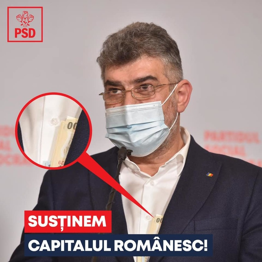 Ciolacu, despre incidentul cu banii care i-au ieşit din buzunar: Nu am portofel