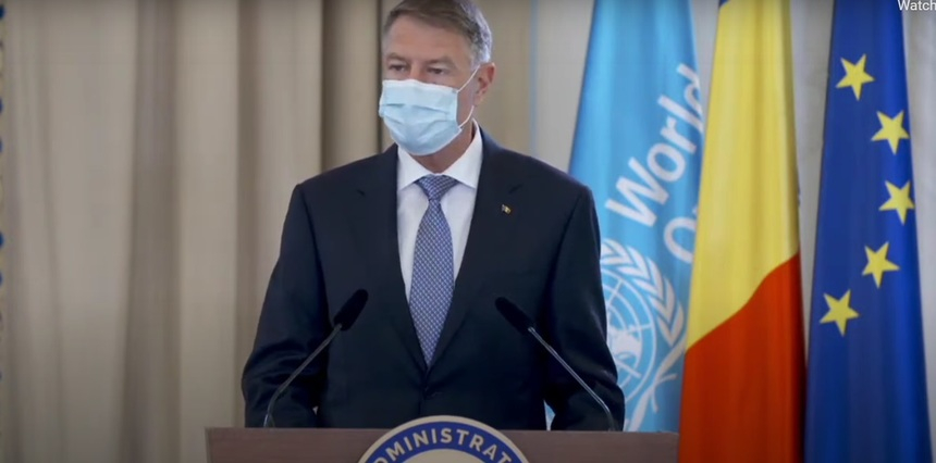 Iohannis: Trebuie să fim mai bine pregătiţi să anticipăm şi să răspundem eficient şi coordonat la ameninţări emergente la adresa sănătăţii publice