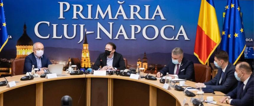 Florin Cîţu: La Cluj, campania de vaccinare este un succes şi, în curând, persoanele vaccinate vor depăşi 30%