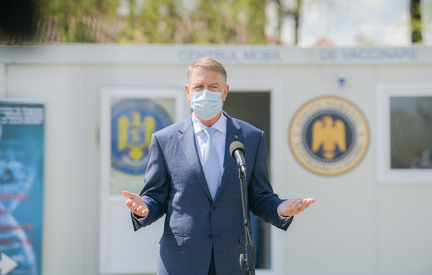 Iohannis, despre campania de vaccinare: Suntem foarte aproape de capacitate pe care ne-am dorit-o, de 100.000 de persoane vaccinate pe zi