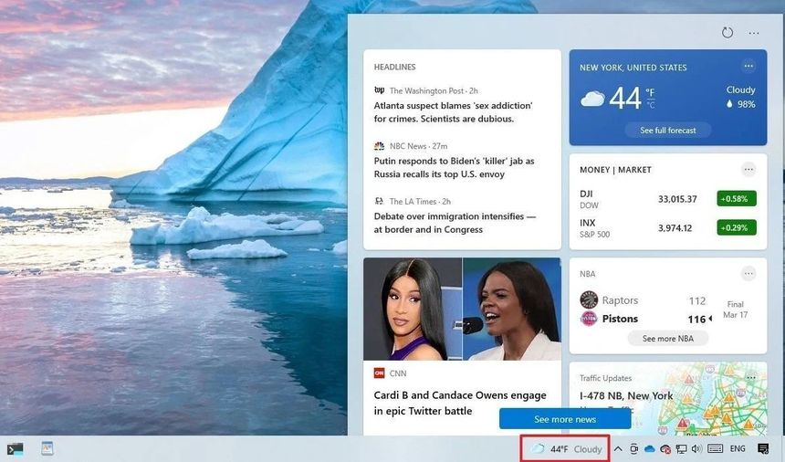 Microsoft lansează un widget cu ştiri şi informaţii meteo pentru Windows 10