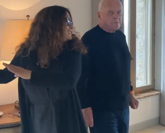 Anthony Hopkins şi Salma Hayek au dansat împreună în Ţara Galilor, sărbătorind câştigarea premiului Oscar: „O zi memorabilă” – VIDEO