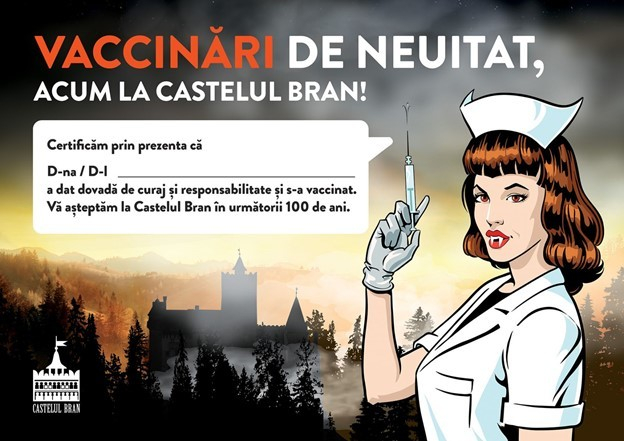 Centru de vaccinare în Piaţa Sfântul Ioan din Braşov, pentru angajaţii din turism şi pasionaţii de călătorii/ Turiştii se pot vaccina, în week-end-uri, şi la Castelul Bran