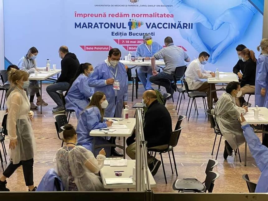 Numărul persoanelor imunizate la Maratonul din Bucureşti a trecut de 10.000 / Vaccinarea continuă