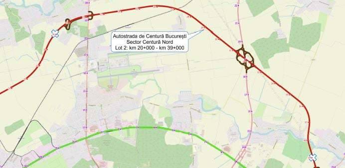 CNAIR a semnat contractul pentru proiectarea şi execuţia Lotului 2 din Centura Nord a Bucureştiului, de 19 km, contract de aproape 832 milioane lei fără TVA