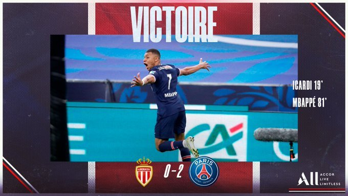 Paris Saint-Germain a învins AS Monaco, scor 2-0, şi a câştigat Cupa Franţei