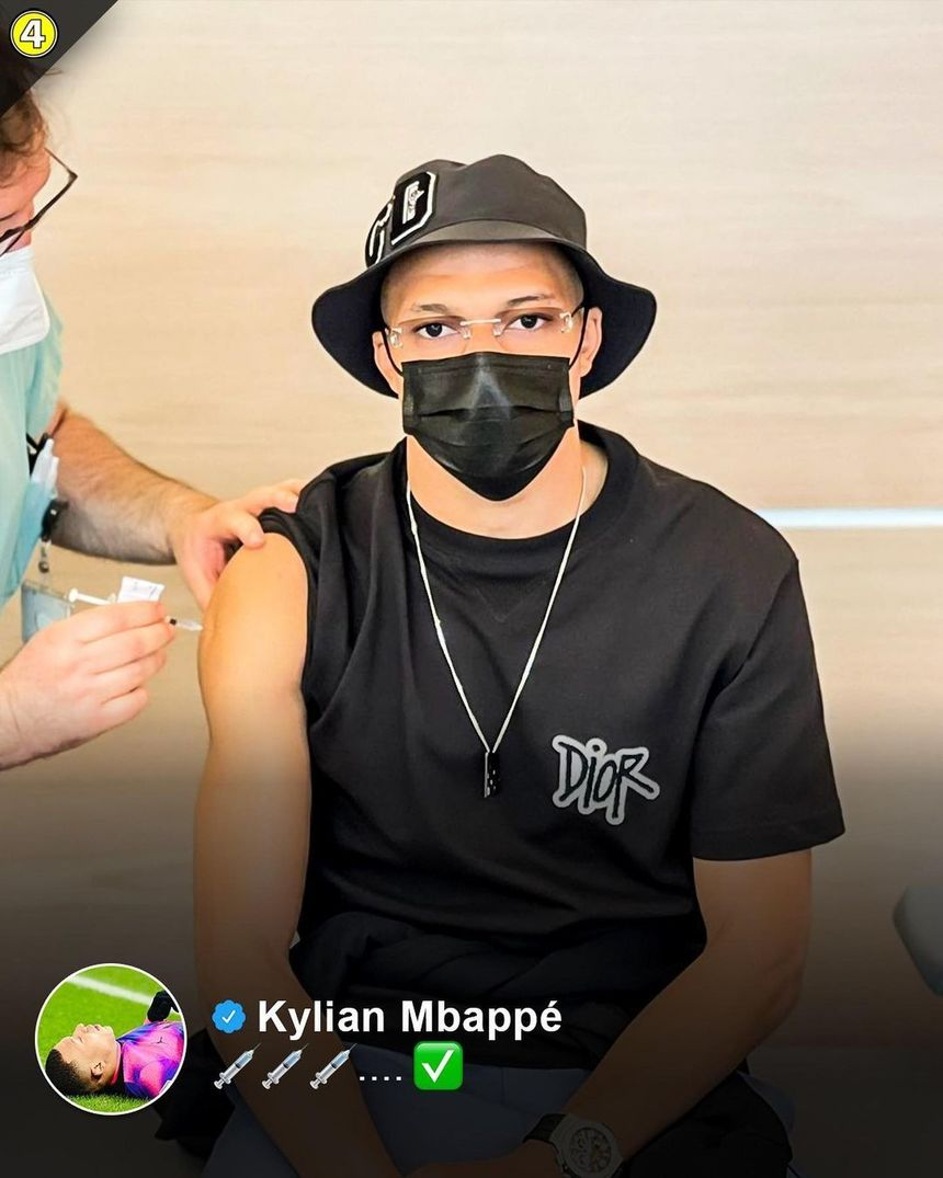 Kylian Mbappe s-a vaccinat împotriva Covid-19