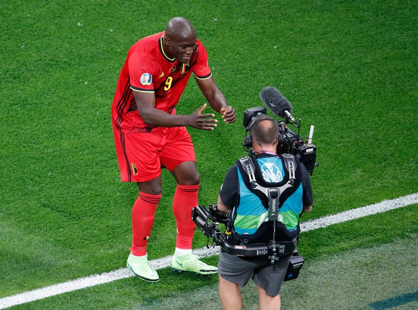 Euro-2020: Belgia – Rusia, scor 3-0 / După primul gol, Lukaku i-a transmis un mesaj lui Eriksen