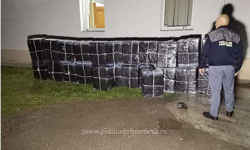 Poliţiştii au confiscat 18.000 pachete cu ţigări, în valoare de peste 210.000 lei, la frontiera de nord – FOTO, VIDEO