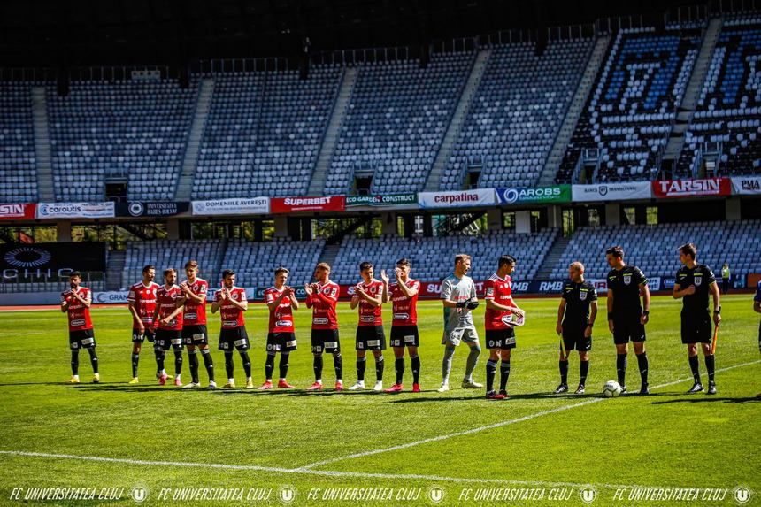 FC Universitatea Cluj s-a despărţit de 14 jucători