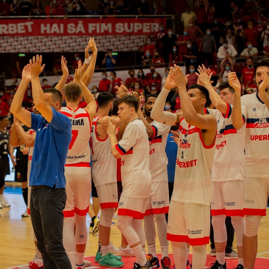 CSM Oradea – U BT Cluj, 2-2 la general, în finala Ligii Naţionale de baschet masculin