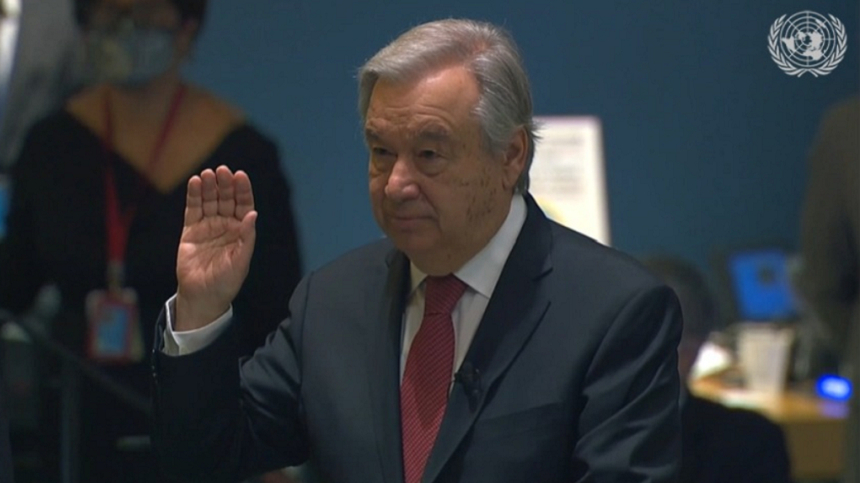 Antonio Guterres, confirmat în al doilea mandat de secretar general al ONU, îndeamnă la o lume care să înveţe lecţia pandemiei covid-19