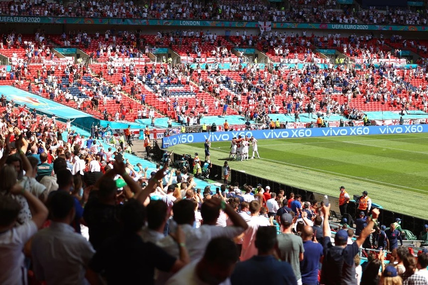 Guvernul britanic a ridicat la 75 la sută gradul de ocupare a Stadionului Wembley la semifinalele şi finalele Euro-2020