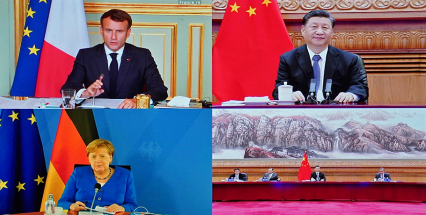 Summit virtual Macron, Merkel, Xi, pe tema modificărilor climatice, crizei sanitare covid-19, relansării economice şi unei reluări a legăturilor aeriene