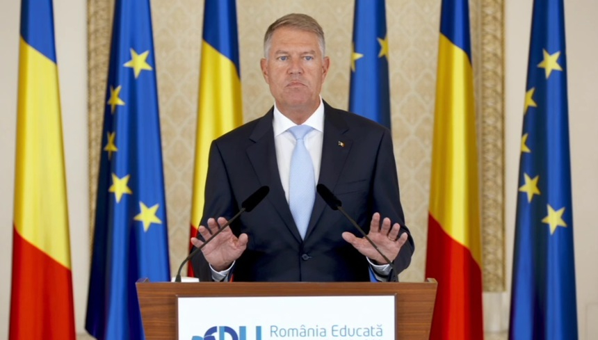 Iohannis anunţă că Guvernul va adopta, săptămâna viitoare, un memorandum privind asumarea ţintelor şi obiectivelor proiectului „România Educată” – VIDEO