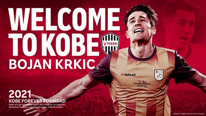 Atacantul spaniol Bojan Krkić a semnat cu Vissel Kobe