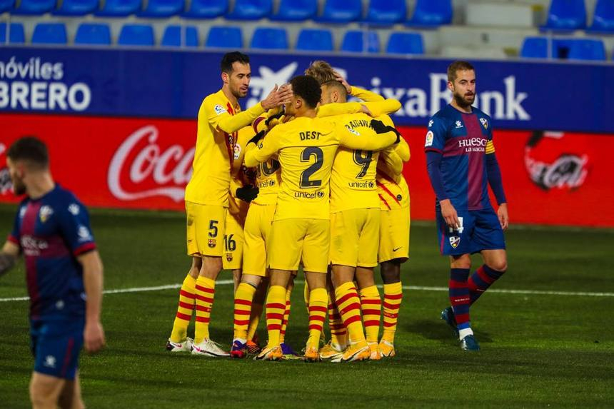 LaLiga: FC Barcelona, scor 1-0 cu ultima clasată, Huesca