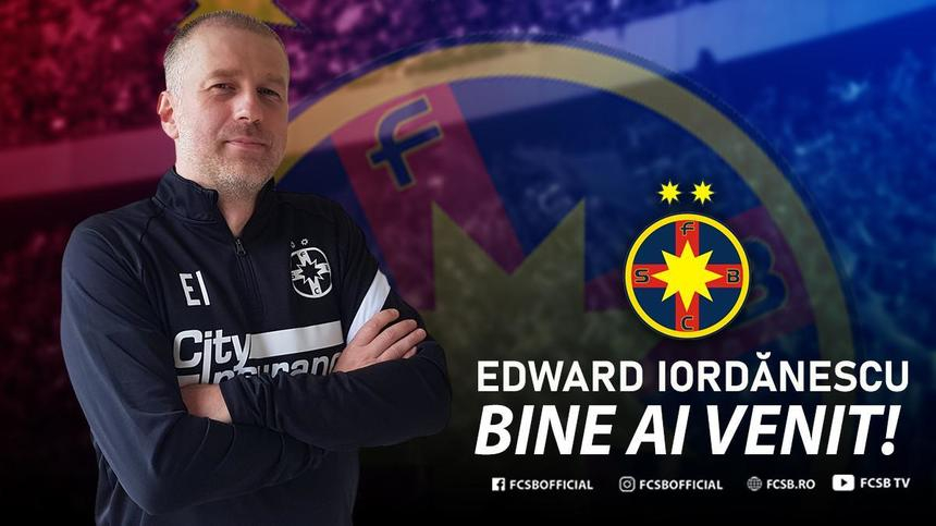 FCSB anunţă că noul antrenor al echipei este Edward Iordănescu. Tehnicianul a condus prima şedinţă de pregătire – VIDEO