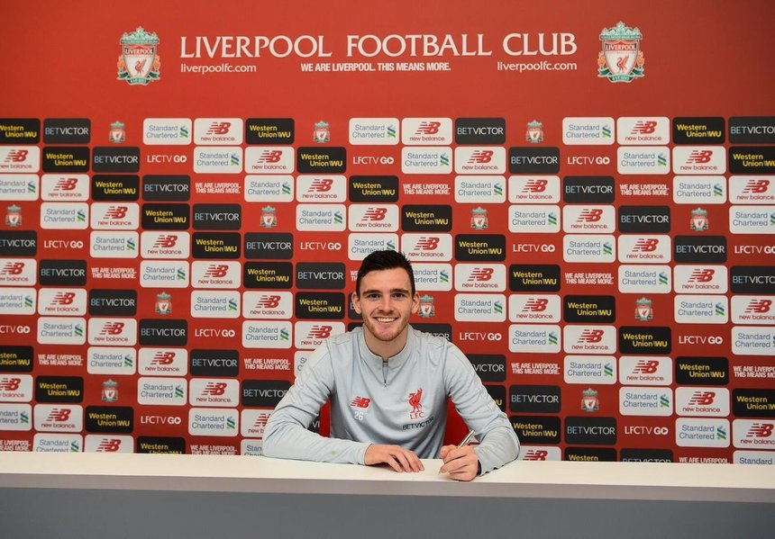 Andy Robertson a semnat un nou contract pe termen lung cu Liverpool