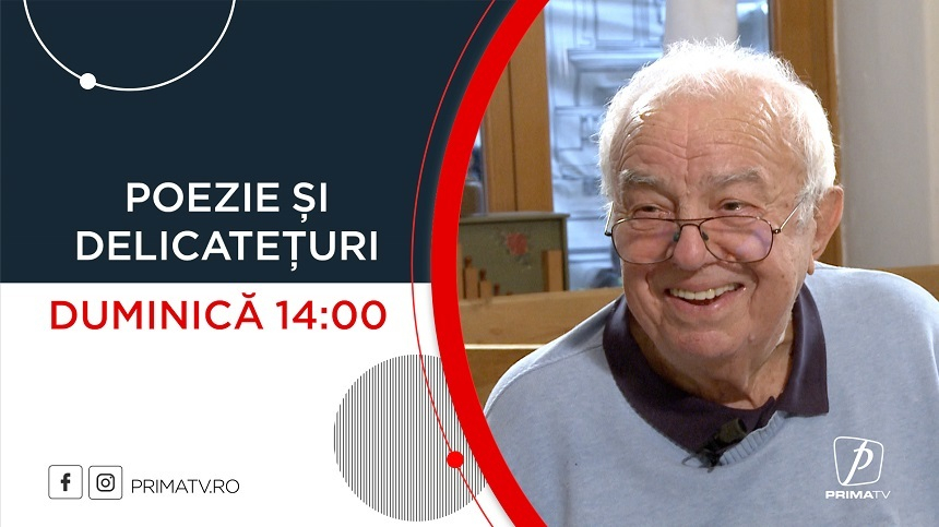 Alexandru Arşinel, invitat în emisiunea „Poezie şi delicateţuri”, duminică, la Prima TV