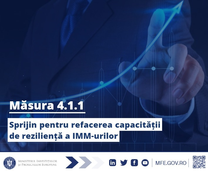 Ministerul Proiectelor Europene: Comisia Europeană a aprobat o schemă de ajutor de stat în valoare de 358 de milioane euro pentru susţinerea IMM-urilor afectate de pandemie /Lansarea apelului va avea loc la 23 august şi se va încheia în 29 august