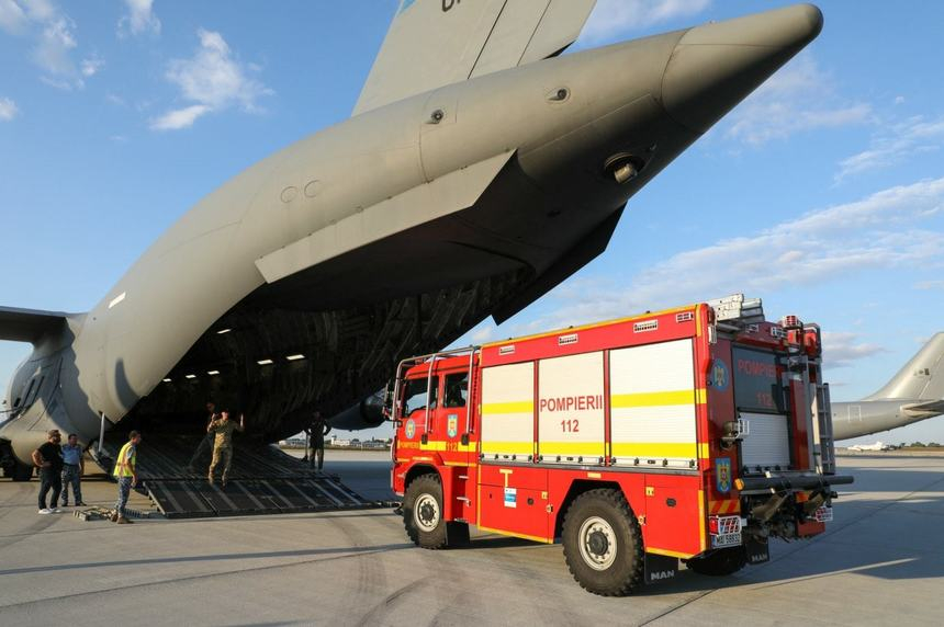 Ajutor românesc pentru stingerea incendiilor în Franţa – Aeronava de la Bucureşti a plecat deja / Cea de la Timişoara va decola în cursul nopţii