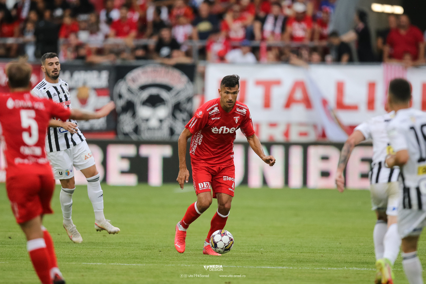 Superliga: UTA Arad a învins cu 2-1 echipa Universitatea Cluj