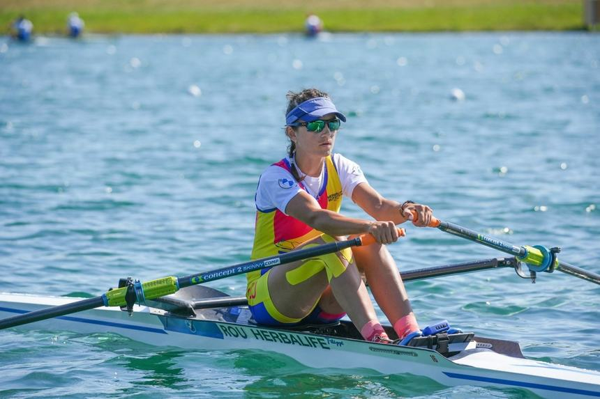 Ionela Cozmiuc, medalie de aur la simplu vâsle feminin categorie uşoară (LW1x), la CE de la Munchen. Al patrulea aur pentru România, a şaptea medalie în total