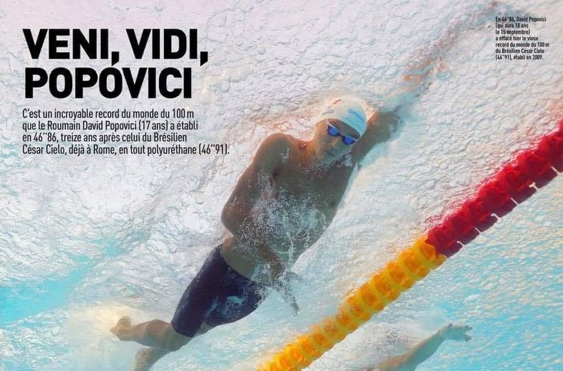 L’Equipe, după victoria şi recordul mondial al lui David Popovici: Veni, Vidi, Popovici