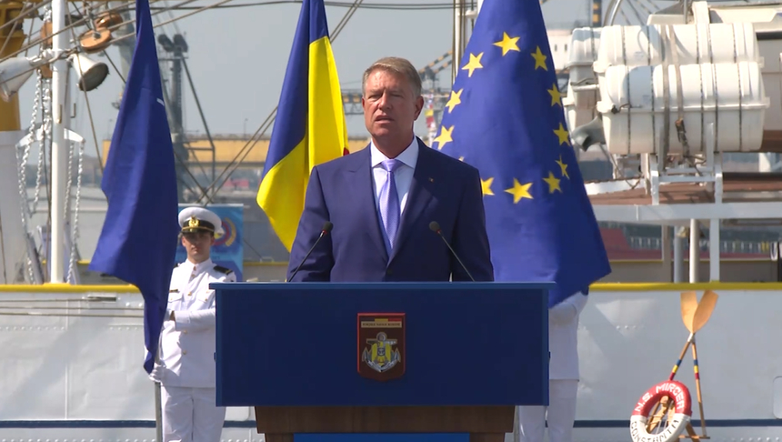 Klaus Iohannis, la ceremoniile dedicate Zilei Marinei: În câteva luni, ţara noastră a devenit un simbol al unităţii, solidarităţii şi coeziunii care caracterizează Alianţa Nord-Atlantică