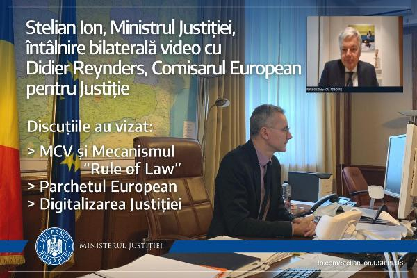 Stelian Ion şi comisarul UE pe justiţie au discutat joi despre desfiinţarea Secţiei speciale