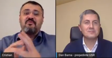 Reacţie dură în USR după prezentarea unei discuţii dintre Dan Barna şi Crstian Ghinea pe tema desfiinţării grupului de discuţii intern în care Barna a fost criticat în repetate rânduri – VIDEO