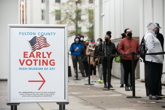 Aproape 2,1 milioane de persoane au votat anticipat sau prin poştă în Georgia, în repetarea alegerilor pentru Senatul SUA