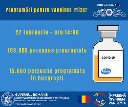 Comiterul de coordonare a vaccinării: Maraton la înscrierile pe platforma de vaccinare. Peste 18.000 de persoane se programează, în medie, pe oră