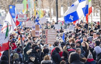Canada: Manifestaţie la Montreal împotriva măsurilor de restricţie