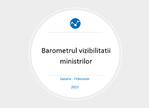 Barometrul vizibilităţii miniştrilor – În ianuarie şi februarie, primele cinci locuri în topul vizibilităţii sunt ocupate de prim-ministrul Florin Cîţu şi de Vlad Voiculescu, Sorin Cîmpeanu, Raluca Turcan şi Dan Barna