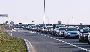 Trafic intens pe sensul către litoral al Autostrăzii Bucureşti – Constanţa