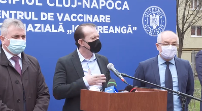 Cîţu: Vom da posibilitatea de a avea centre de vaccinare cu Pfizer drive thru/ Vom transforma mai multe centre AstraZeneca în centre Pfizer/ Vom ajunge la 120.000 de doze pe zi, avem dozele, avem centre de vaccinare, acum românii trebuie să se vaccineze