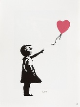 Nouă lucrări de grafică semnate Banksy, în licitaţie la Bucureşti – FOTO