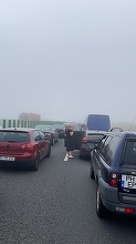 Aglomeraţie pe Autostrada A2 Bucureşti – Constanţa, pe sensul către litoral. Pe unele tronsoane traficul se desfăşoară în coloană