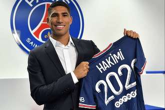 Fundaşul marocan Achraf Hakimi la PSG pentru următoarele cinci sezoane