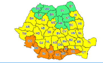Noi avertizări cod galben şi cod portocaliu de caniculă, dar şi de furtuni / Valul de căldură va persista şi la începutul săptămânii viitoare