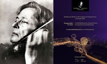 „Balada” de George Enescu, interpretată de violonistul David Garrett, va fi difuzată pe 19 august pe site-ul Festivalului „George Enescu”