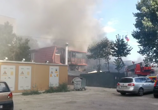 Incendiu puternic la Mamaia – focul se manifestă la două terase, cu posibilitate de propagare la a treia – VIDEO