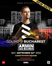 Sound of Bucharest se reprogramează – cel mai mare solo show Armin van Buuren va avea loc pe 24 septembrie 2022, la Bucureşti